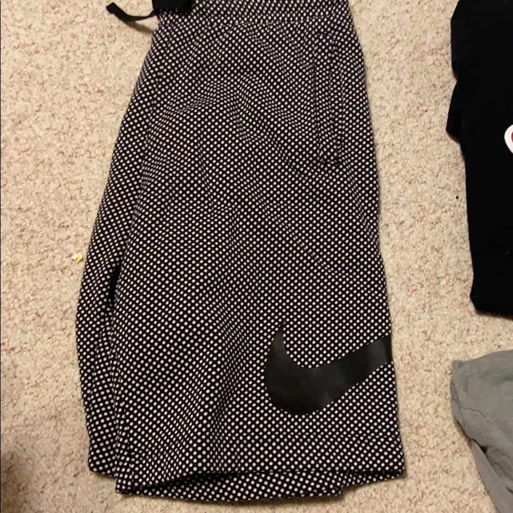 Nike Polka Dot Shorts Black and White Size Medium
